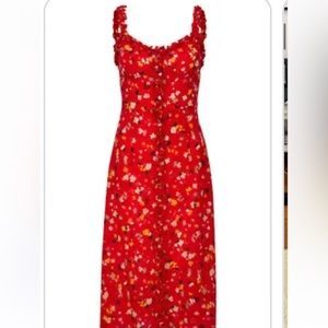 Realisation Par Juliet Dress red midi